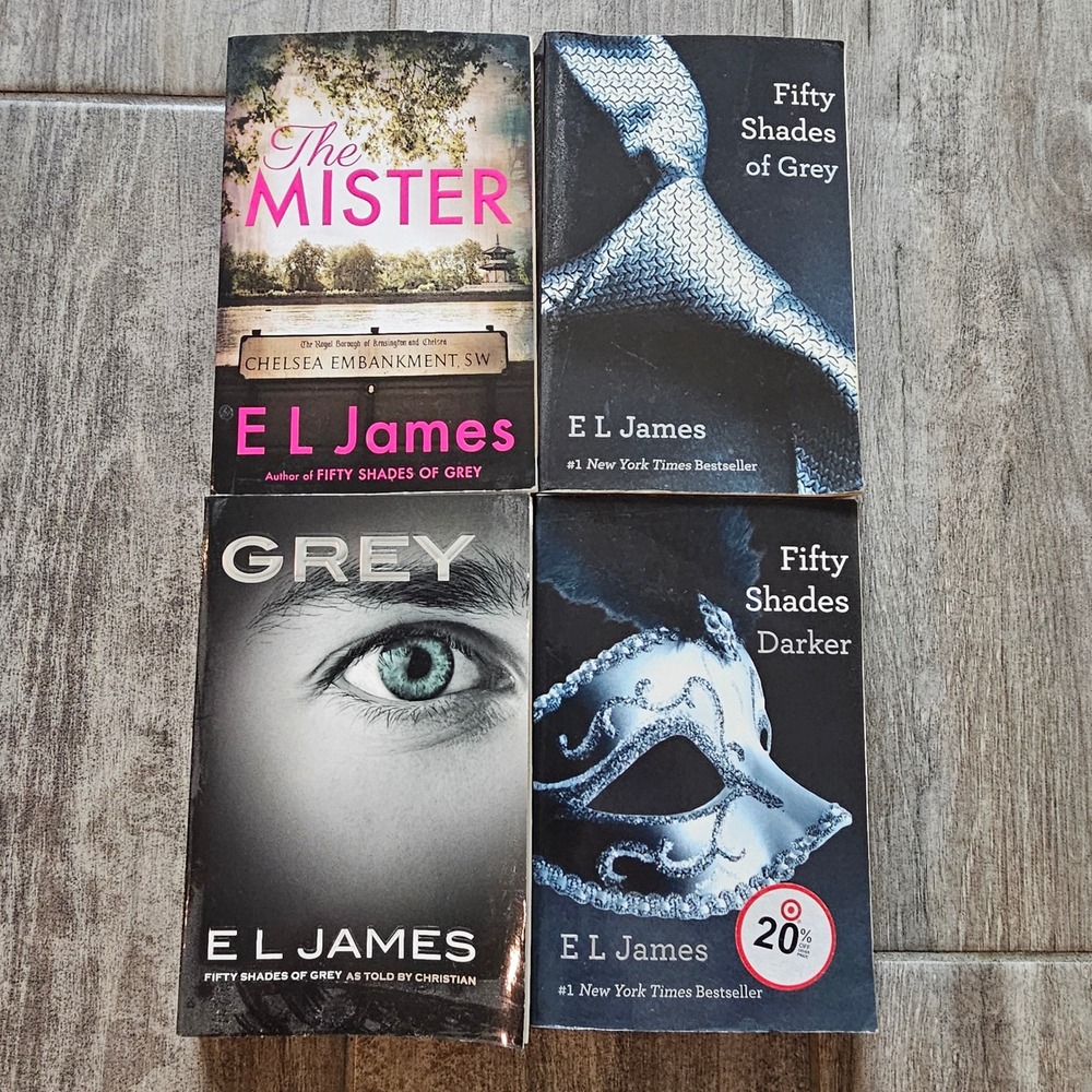 E L James Book Lot of 4 Fifty Shades of Grey Series The Mister Romance Steamy‎